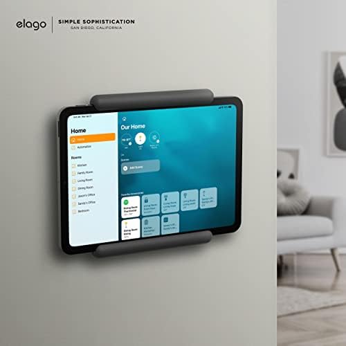 Elevate Your Smart Home with the Elago Wall Mount for i Pads – Stylish and Functional Tablet Stand with Scratch-Free Protection, Effortless Installation, and Integrated Cable Management – Compatible with Mini, Air, and Pro Models for Seamless Home Kit Integration and Enhanced Aesthetics