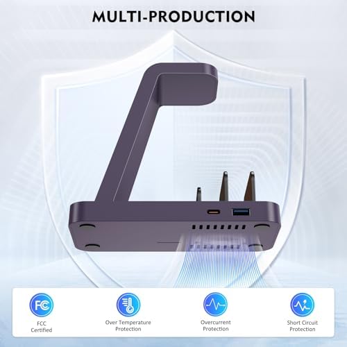 Revolutionize Your Charging Routine with the 5-in-1 Wireless Charging Station for i Phone – Fast, Efficient Dock for i Phone 16, 15, 14, 13, 12 Pro Max, Apple Watch, and Air Pods – Enhanced Compatibility, Intelligent Power Delivery, and Sleek Design for Clutter-Free Convenience