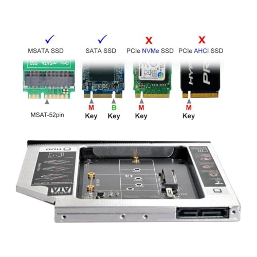 Maximize Your Laptop’s Performance with the Chenyang 9.5 mm M.2 NGFF/m SATA to SATA 2 nd SSD HDD Caddy – Effortless Upgrade for Enhanced Storage Capacity and Speed!