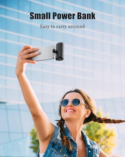 Ultra-Compact 5000 m Ah Mini Power Bank – 20 W Fast Charging Portable Charger for i Phone & Android – Lightweight Travel Essential with PD Compatibility & Smart Protection – Perfect for Short Trips, Camping, and Everyday Use