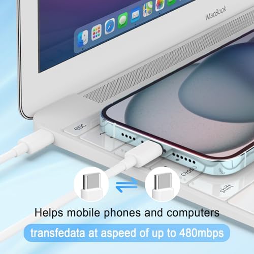 Ultimate 4-Pack USB-C Fast Wall Charger for i Phone 16 & 15 Series – High-Speed 6 ft Charging Cables Included for i Pad Pro, Samsung, and More – Enhanced Compatibility & Durability for Daily Use