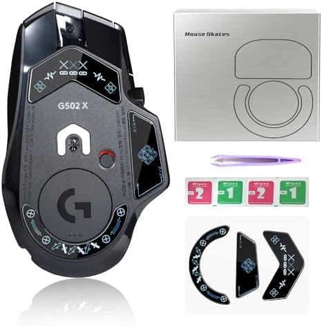 Transform Your Gameplay with immoenuc Glass Mouse Skates for Logitech G502 X Plus & Lightspeed – Ultra-Smooth, Durable Feet Pads for Enhanced Speed and Precision in Gaming Performance!