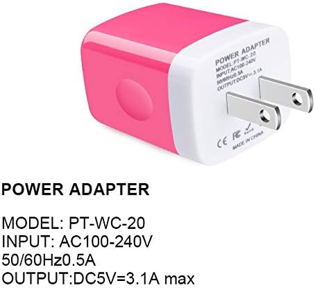 Sicodo 3-Pack USB Wall Charger Adapter – Universal 3.1 A Multi-Port Fast Charging Block for i Phone 16/15/14/13/12 SE/11 Pro, Samsung Galaxy S24/S23/S22/S21 Ultra, and Google Devices – Compact Travel Charger for On-the-Go Power Solutions