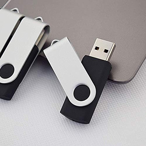 Colorful 5-Pack Aiibe 128 GB USB Flash Drives – High-Speed USB 2.0 Memory Sticks for Effortless File Transfers and Dynamic Data Storage Solutions in Black, Red, Yellow, White, and Purple