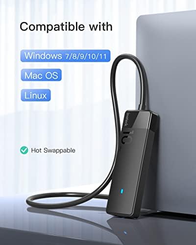 Inateck 10-in-1 USB C Docking Station – Ultimate 4 K 60 Hz HDMI Hub with RJ45 Ethernet and 100 W Power Delivery for Seamless Device Connectivity on Windows, Mac, and Linux – Optimize Your Workspace and Boost Productivity