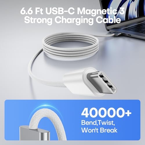 Ultra-Fast 140 W USB Type-C Charger for Mac Book Pro & Air (2021-2025) – Robust Power Adapter with 6.6 FT Magnetic Cable & LED Charging Indicator – Engineered for M1 to M4 Series Efficiency & Durability – Optimal Performance for Home, Office, and Travel