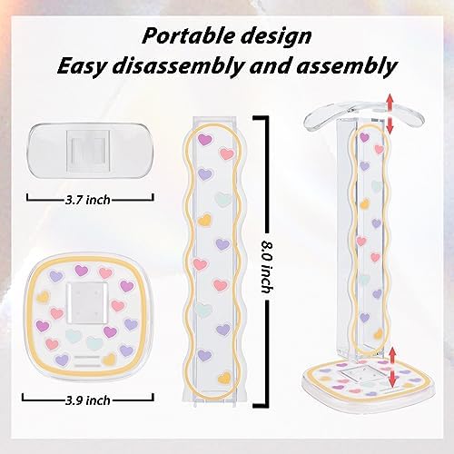 CamyCosy Headphone Holder for Desk, Gaming Headset & Earphone Stand with Tulip Flowers Pattern – Enhanced Compatibility and Speed