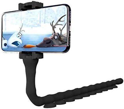 Cute Worm Cell Phone Holder, 360 Degree Rotating Bendable Flexible Phone Mount with Suction Cup Creative Phone Bracket for iPhone, Samsung, LG, Nexus, Nokia and More – Enhanced Compatibility and Speed