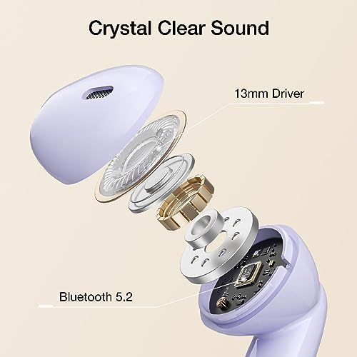 Stylish Bluetooth Earphones for Women – Pendant Necklace Design Wireless Headphones with Advanced Noise Cancellation, 30-Hour Playback, and IPX5 Waterproof Feature for i Phone & Android – Perfect Blend of Elegance and Functionality