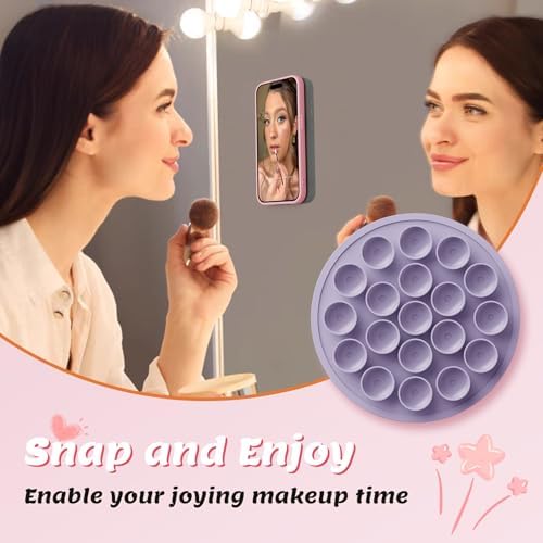 Transform Your Content Creation with the Ultimate Magnetic Phone Mount for Mag Safe Cases – Versatile Silicone Holder for i Phone & Android, Perfect for Selfies, Vlogging, and Shower Streaming – Trendy Light Blue Accessory for Tik Tok Creators and Influencers Seeking Effortless Hands-Free Use