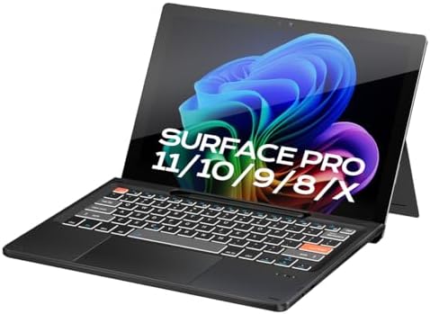 Doohoeek Ultra-Slim Bluetooth Keyboard for Surface Pro 11/10/9/8/X – 13 Inch Backlit Keypad with Touch Pad & Pen Slot for Seamless Windows 11 Experience – Elevate Your Productivity on the Go! Doohoeek Ultra-Slim Bluetooth Keyboard for Surface Pro 11/10/9/8/X – 13 Inch Backlit Keypad with Touch Pad & Pen Slot for Seamless Windows 11 Experience – Elevate Your Productivity on the Go!