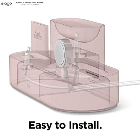 elago 3 in 1 Charging Station for Apple Devices – All-in-One Dock for i Phone, Apple Watch Series 10/9/8/7/6/5/4/3/2/1/SE, and Air Pods Pro/3/2/1 – Sleek, Space-Saving Design with Enhanced Speed and Compatibility (Original Cables Required) – Perfect for Home or Office Use