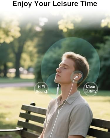 Elevate Your Audio Experience with LCdaymini USB C Earbuds – Premium Wired Headphones for i Phone 16, i Phone 15 Pro Max, Samsung Galaxy S25/S24/S23 Ultra & Google Pixel 9/8 – Immerse in High-Fidelity Sound, Enjoy Effortless Call Management with In-Line Microphone, Convenient Volume Control, and Ultra-Lightweight Design for All-Day Listening Comfort
