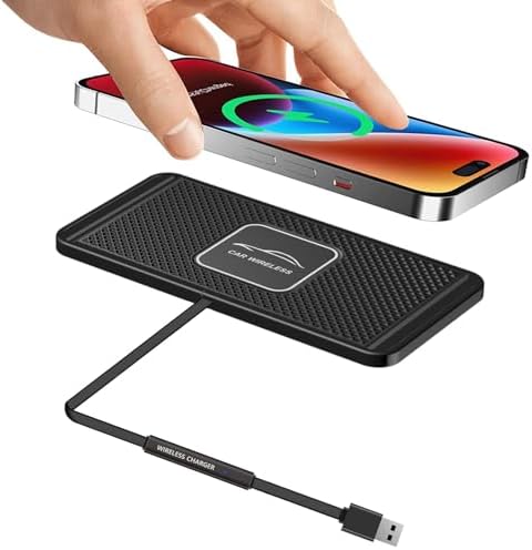 Effortless Power On-the-Go: Fast Wireless Car Charger Qi Charging Pad – 15 W, 10 W, 7.5 W Quick Charge Adapter for i Phone 14, 13, 12 Mini, 11 Pro Max, Air Pods, LG, Samsung Galaxy S23, S22, S21, Note Series, and Android Devices – Streamlined Compatibility and Superior Safety Features for Modern Lifestyles