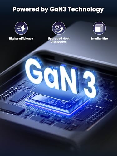 Efficient 160 W Multi-Device USB Charger: 6-in-1 Fast Charging Station with 65 W Type-C Port for Laptops, USB-A & USB-C Compatibility for Mac Book, i Pad, i Phone, Samsung – Ideal for Home and Travel Power Needs