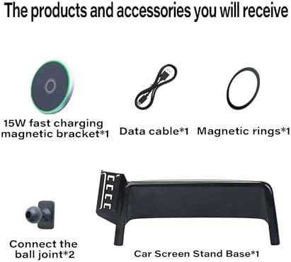 Mazda 3 2017-2018 Advanced 15 W Fast Wireless Car Phone Holder – Hands-Free Mount with 360-Degree Pivot for 7-Inch Displays – Ultimate Stability and Effortless Connectivity for Enhanced Driving Safety and Convenience