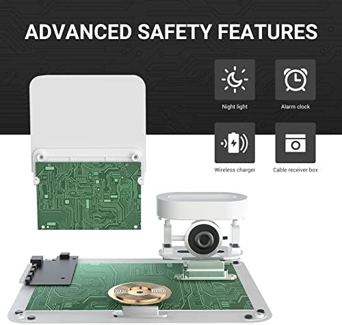 Transform Your Charging Experience with the 7-in-1 Wireless Charging Station – Integrated Alarm Clock, Adjustable Night Light, and Fast Charging Dock for i Phone 12/13/14/15/16 Pro & Air Pods – Sleek, Space-Saving Design for Home and Office Use