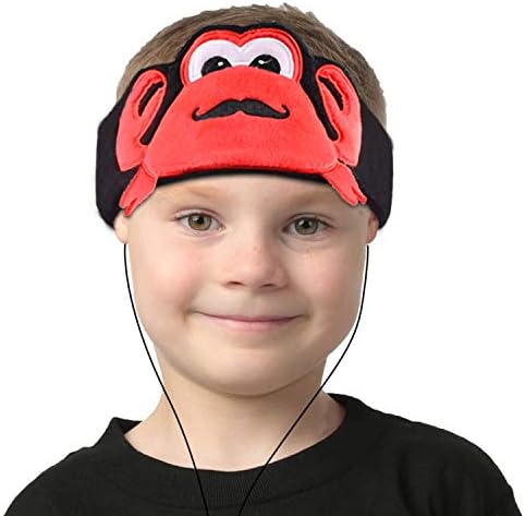 Crab-Themed Kids Headphones with Volume Limiting – Soft, Washable Fleece Headband for Safe and Comfortable Listening on the Go, Adjustable Fit for Growing Toddlers, Perfect for Music and Learning Adventures
