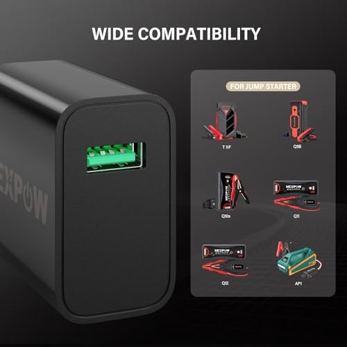 NEXPOW 18 W USB-C Wall Charger – Rapid Charging Power Adapter for Q Series Devices – Ultra-Compact & Lightweight Travel-Friendly Design with Advanced Overheat Protection for Safe and Efficient Charging Solutions
