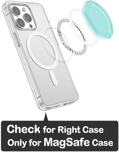 Upgrade Your i Phone Experience with Metisinno Purple Translucent Magnetic Base for Pop Socket Grips – Seamless Compatibility with Mag Safe Cases for Effortless Use and Stylish Appeal