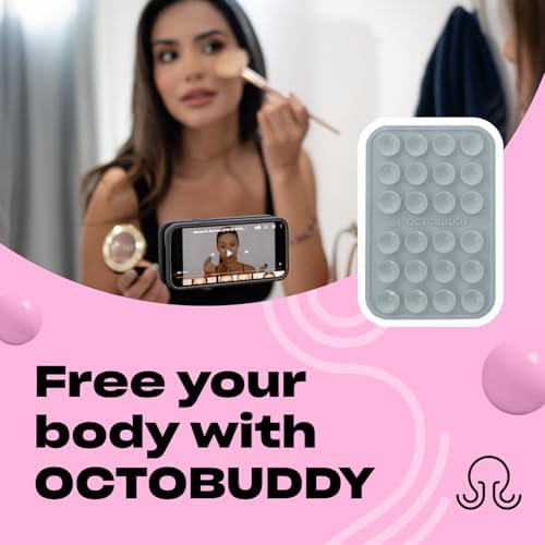 Ultimate Stability Turquoise Silicone Suction Phone Holder – Hands-Free Mount for i Phone & Android – Compact 2.6″ x 3.9″ Design – Elevate Your Selfies and Videos with Superior Grip and Versatile Functionality – Essential Content Creation Accessory for Effortless Capturing and Live Streaming