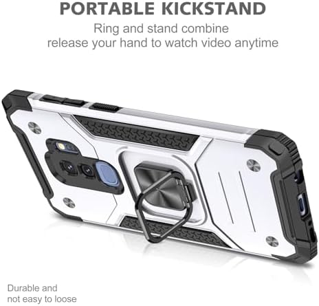 Rugged Military-Grade Shockproof Case for Samsung Galaxy S9 Plus – Red Armor with Built-in Kickstand and Magnetic Car Mount for Ultimate Protection and Style – Perfect for Active Lifestyles