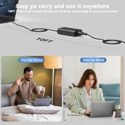 High-Performance 65 W USB-C Charger for Lenovo Laptops – Universal Compatibility with V15, E16, and More – Compact Travel Power Adapter with Enhanced Safety Features for Efficient & Reliable Charging on the Go – Ideal for Students, Professionals, and Frequent Travelers – Robust 20 V 3.25 A Output for Seamless Device Performance – Perfect Backup Solution for Office and Home Use