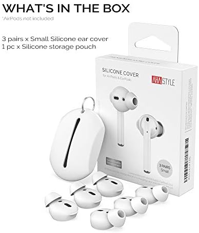 Upgrade Your Listening Game with Aha Style Silicone Ear Tips for Apple Air Pods – 4 Pairs (2 Large & 2 Small) – Exceptional Comfort, Noise Isolation & Customizable Fit for Enhanced Audio Experience