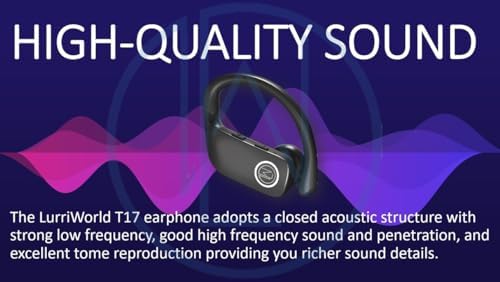 Unleash Your Active Lifestyle with T17 True Wireless Over-Ear Earhook Sports Headphones – High Fidelity Sound, Bluetooth Connectivity, and Enhanced Durability for Ultimate Performance