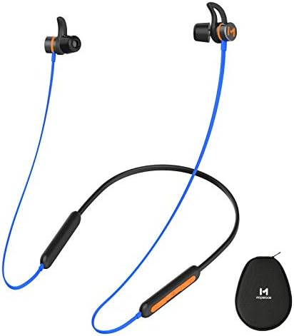 MIPEACE Ergonomic Bluetooth Noise Isolation Neckband Headphones – 29 d B Active Noise Reduction Wireless Earbuds with Magnetic Custom Fit, IPX4 Sweatproof Design, 13+ Hours Playtime, Built-in Mic for Seamless Hands-Free Control, Ideal for Workouts and Daily Use