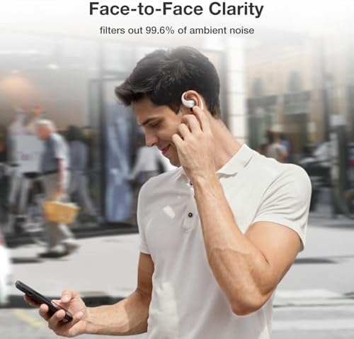 Elevate Your Sound Journey with CT3 Open Ear Bluetooth Headphones – 32-Hour Playtime for Endless Enjoyment, IPX5 Waterproof for Active Lifestyles, and Advanced 4-Mic ENC for Clear Conversations – Tailored EQ App and Ergonomically Designed Earhooks for Ultimate Comfort During Workouts, Running, or Cycling – Seamless Bluetooth 5.4 Connectivity for Uninterrupted Listening Experience