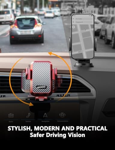 Effortless On-the-Go Power: JOYMASS 15 W Fast Wireless Car Charger with Auto Clamping Mount – Perfect for i Phone 15 through 12 Mini, Samsung Galaxy S23 Ultra, and Note 20 – Secure Vent Holder for Ultimate Convenience and Hands-Free Navigation