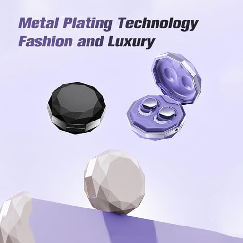 Premium Purple Wireless Bluetooth Sleep Earbuds for Side Sleepers – Advanced Noise-Cancelling Mini Headphones Designed for Ultimate Comfort and Uninterrupted Sleep – Perfect for Travel, Meditation, and Stress Relief – Lightweight Design Tailored for Small Ear Canals to Enhance Sleep Quality