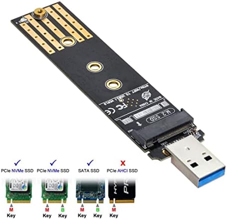 High-Performance CY USB 3.0 NVMe M-Key M.2 SSD Adapter with RTL9210 Chipset – Compact External Enclosure for Rapid Data Transfer and Enhanced Compatibility