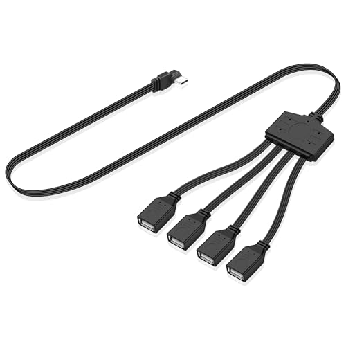 Flat Type C to 4-Port USB A Splitter Cable – Versatile 1.6 ft USB C Male to Multi USB A Female 2.0 OTG Connector for Seamless Charging and Data Transfer, Perfect for Enhanced Device Connectivity and Productivity Flat Type C to 4-Port USB A Splitter Cable – Versatile 1.6 ft USB C Male to Multi USB A Female 2.0 OTG Connector for Seamless Charging and Data Transfer, Perfect for Enhanced Device Connectivity and Productivity