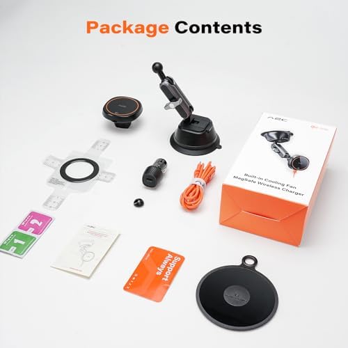 Effortless Driving with A2 C Qi2 15 W Wireless Charger – Magnetic Suction Cup Car Mount for i Phone 16/15/14/13/12, Adjustable Aluminum Arm for Optimal Viewing, Fast Charging, Windshield/Dashboard Compatibility – Ultimate Convenience and Style for Modern Drivers