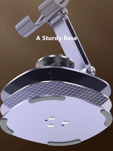 Versatile Purple Dual Folding Cell Phone Stand – Fully Adjustable, Thick Case Friendly Desktop Holder for All Smartphone Models – Compact and Portable Cradle Dock for Enhanced Productivity and Comfort