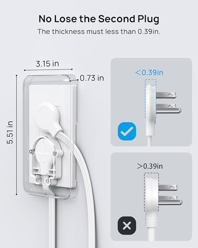 Maximize Your Living Space with TROND 6 FT Flat Extension Cord – 8 Outlet Power Strip with 4 USB Ports and 1700 Joules Surge Protection for Seamless Home Organization and Efficient Device Charging