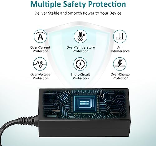 24 V 3 A AC Power Adapter – High-Efficiency 72 W Universal Charger for LED Strip Lights, Ride-On Toys, and Massage Devices – Safe and Versatile DC Power Supply with Multi-Amperage Compatibility (1 A to 3 A) for Enhanced Performance and Fast Charging