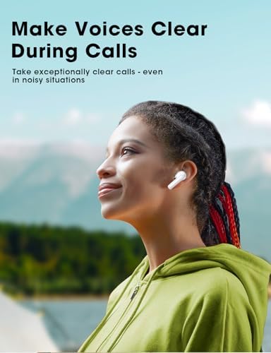 Experience Unmatched Audio Freedom with 2025 Advanced Bluetooth Wireless Earbuds – Big Bass Sound, 48-Hour Playtime, IPX7 Waterproof for Active Lifestyles, AI-Enhanced Hands-Free Calling for Seamless Connectivity with i Phone & Android – Ultimate Comfort, Durability, and Immersive Sound Quality