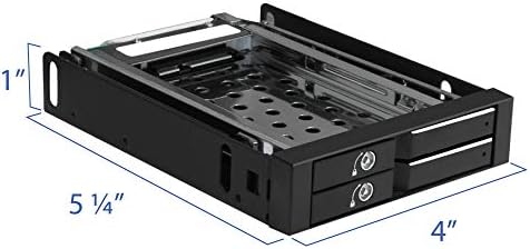Kingwin Universal Hot Swap Mobile Rack for 2.5” & 3.5” SSD/HDD – Effortless Internal Tray-Less SATA Hard Drive Backplane Enclosure with 6 Gbps Support for SATA I/II/III & SAS I/II – Ultimate Flexibility and Enhanced Data Transfer Speed for Efficient Storage Management