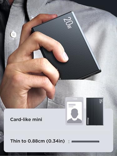 Ultra-Slim Aioneus Mag Safe Portable Charger – 5000 m Ah Magnetic Power Bank for i Phone 16/15/14/13 & Samsung S23/S24/S25 – 20 W Maximum Fast Charging, Enhanced Grip with 2-in-1 Cable for Wireless & Wired Needs – Perfect Travel Companion with Overheat Protection & Compact Design