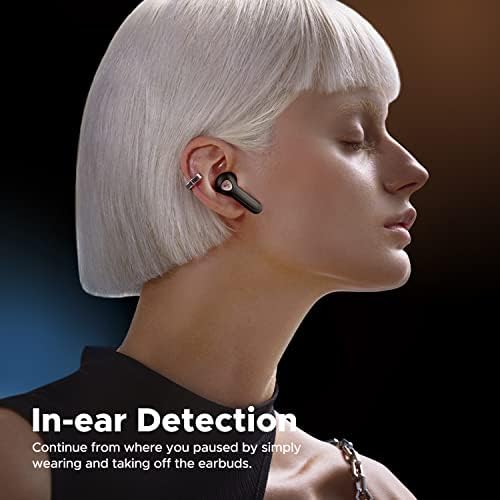 Experience Next-Level Sound with Sound PEATS Air3 Deluxe HS True Wireless Earbuds – Advanced Bluetooth 5.3 Technology, 14.2 mm High-Resolution Drivers, and 4 Microphone Noise Cancellation for Superior Call Clarity – IPX4 Waterproof Design for Active Lifestyles – Enjoy Up to 20 Hours of Uninterrupted Playback – The Ultimate Choice for Music Enthusiasts and Fitness Buffs