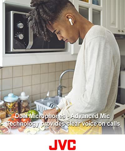 JVC Marshmallow+ True Wireless Earbuds – Premium Sound with Low Latency & Touch Control – Bluetooth 5.0 for Instant Connectivity – Up to 30 Hours of Playtime – Sleek Black Design for Active Lifestyles – Ideal for Commuting, Fitness, and Home Enjoyment