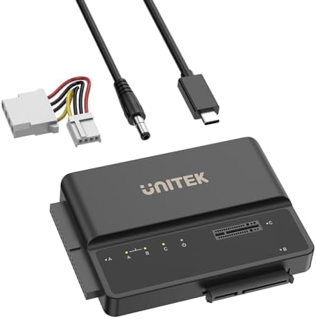 Unitek M.2 NVMe SSD Enclosure Adapter – Ultra-Fast 10 Gbps USB 3.2 Tool-Free External Hard Drive Reader, Versatile M Key Compatibility for M.2 and SATA SSDs, Compact Design for Effortless Portability and Enhanced Data Access