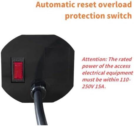 ZESHAN Sleek Pop-Up Power Outlet with 15 W Wireless Charging Station – Dual US Outlets, USB A & USB C PD Fast Charging Ports for Effortless Connectivity at Home or Office – Ideal for Conference Tables and Kitchen Counters, Modern Black Finish