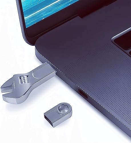 Sleek 128 GB Metal Wrench USB Flash Drive – High-Speed, Stylish Pendrive for All Devices, Ultimate Data Storage Solution