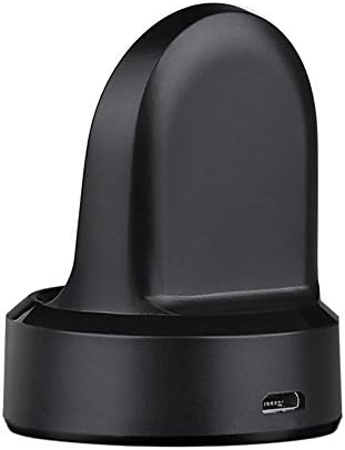 Kissmart Fast Charging Dock for Samsung Gear Sport SM-R600 – Efficient Cradle for Ultimate Compatibility and Portability, Sleek Black Design Enhances Smartwatch Experience