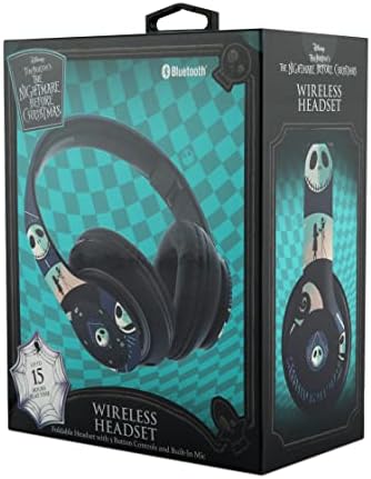 Magical Sally & Friends Bluetooth Headphones – Wireless Over-Ear Design for Kids & Adults – IJOY Nightmare Before Christmas Headset with Built-in Microphone – Exceptional Sound Quality & Universal Device Compatibility for Unmatched Audio Experience