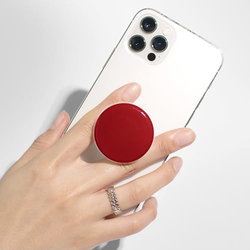 Transform Your Mobile Interaction with the On The Grip Macaron Color Collapsible Phone Grip & Stand – Chic White Round Holder for Optimal Device Control, Universal Compatibility, and Effortless Hands-Free Viewing – Ideal Smartphone Accessory for Secure Handling and Travel-Friendly Design